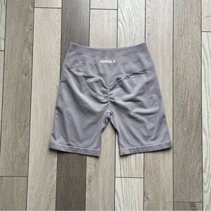 AUROLA Gray Biker Shorts